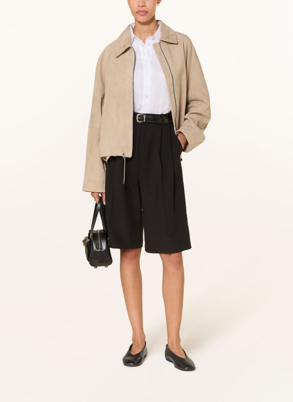 (THE MERCER) N.Y. Lederjacke BEIGE