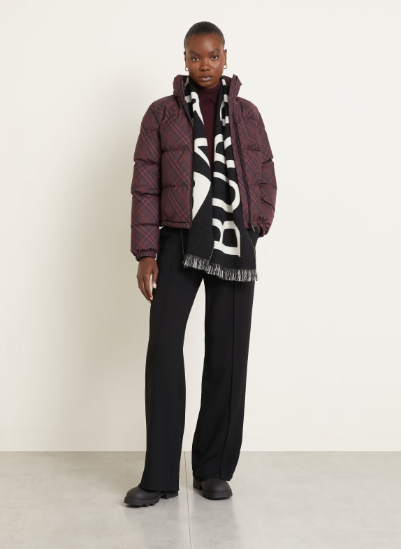 BURBERRY Steppjacke DUNKELROT / ROT / SCHWARZ