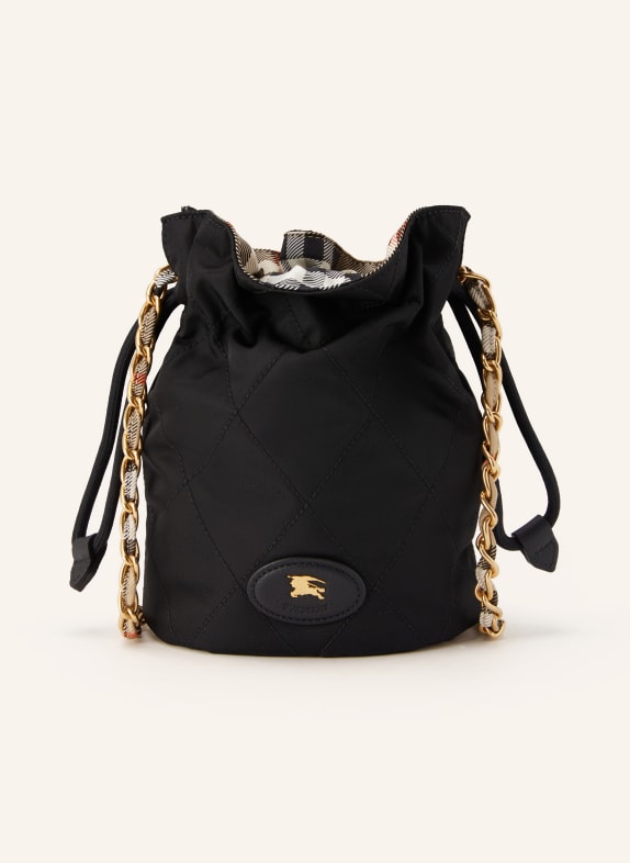 BURBERRY Beuteltasche HORSESHOE SCHWARZ