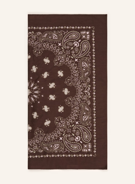 darling harbour Cloth with silk CHOCOLATE