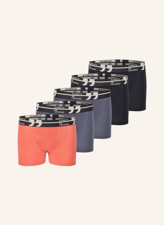 Sanetta 5er-Pack Boxershorts DUNKELBLAU / LACHS / BLAU