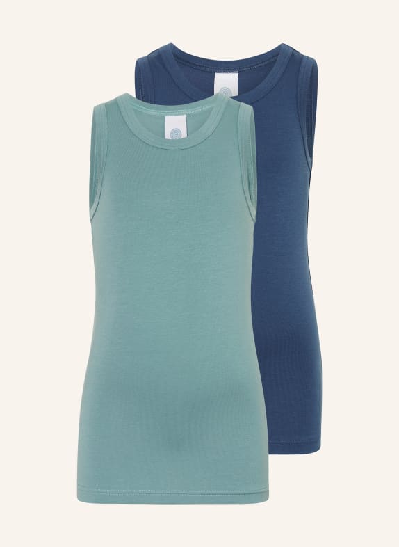 Sanetta 2er-Pack Unterhemden MINT / BLAU