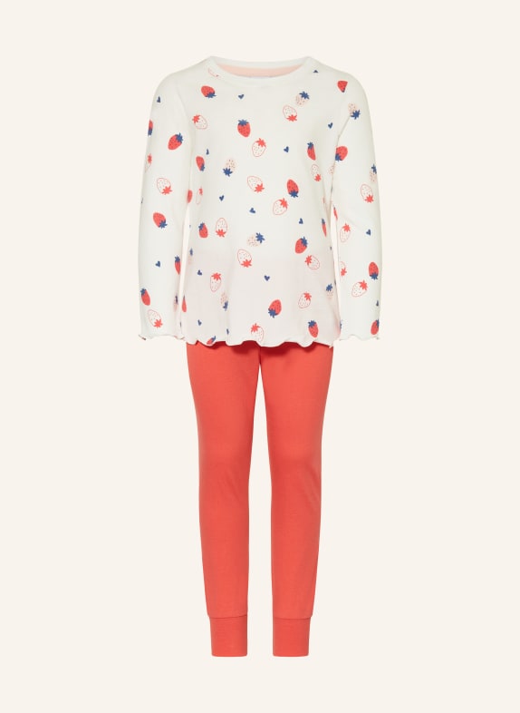 Sanetta Schlafanzug CREME / HELLROT / DUNKELBLAU