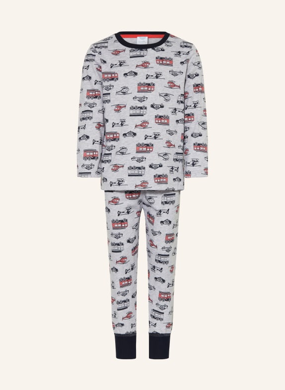 Sanetta Schlafanzug GRAU / ROT / SCHWARZ