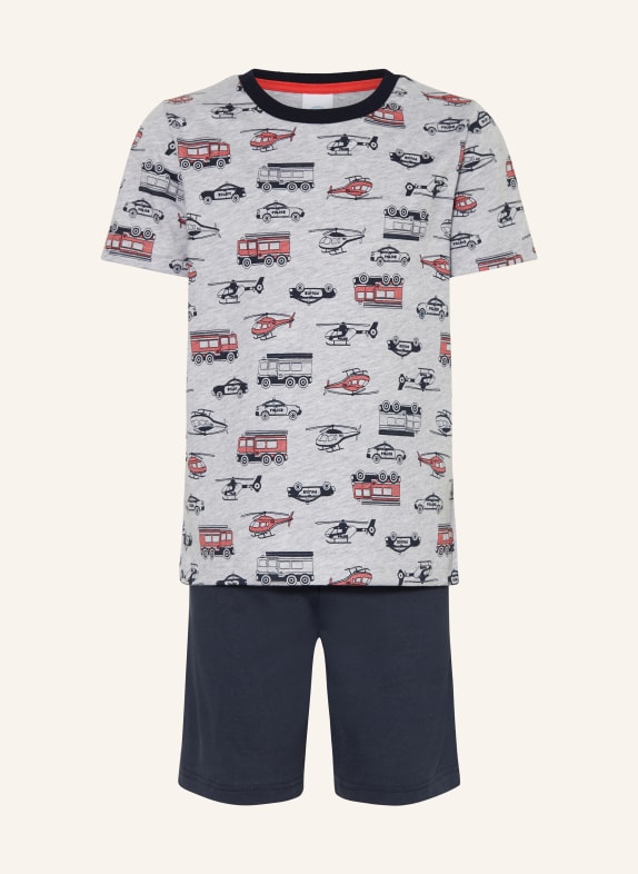 Sanetta Schlafanzug GRAU / ROT / SCHWARZ