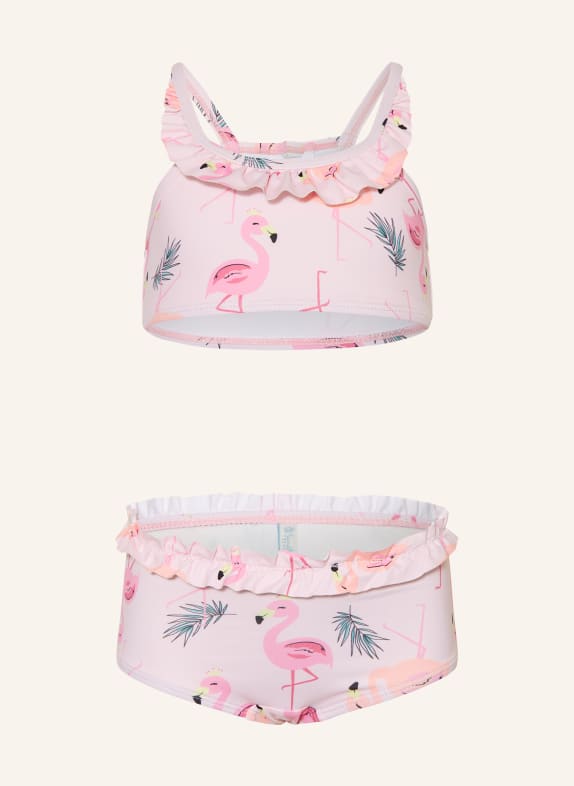 Sanetta Bikini bustier avec protection UV 50+ ROSE CLAIR / ROSE FUCHSIA / ORANGE CLAIR