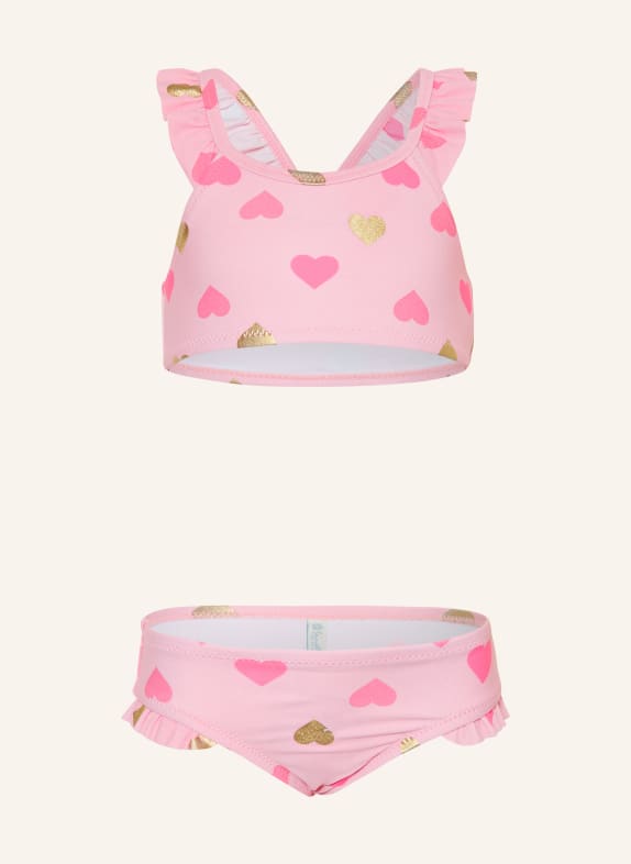 Sanetta Bustier-Bikini mit UV-Schutz 50+ ROSA / GOLD / PINK