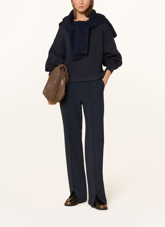 PNTS Marlene-broek THE BAGGY PLEAT DONKERBLAUW