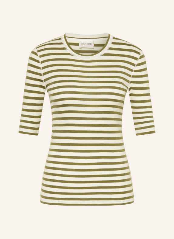 CLOSED T-shirt CREAM / OLIVE