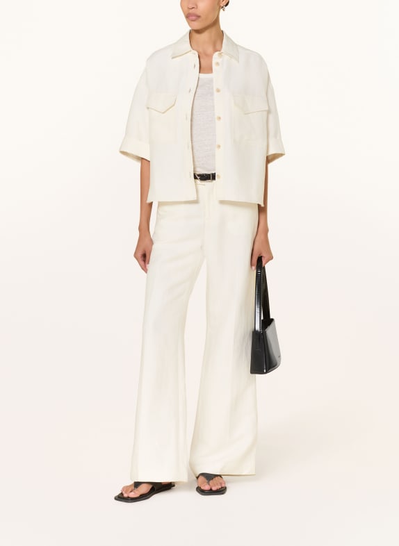 CLOSED Overhemdblouse van linnen ECRU