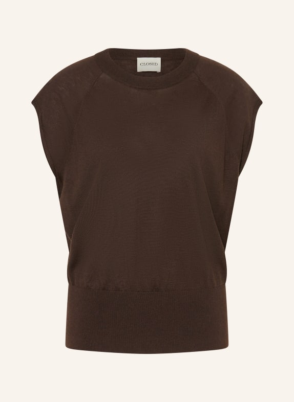 CLOSED Strickshirt DUNKELBRAUN