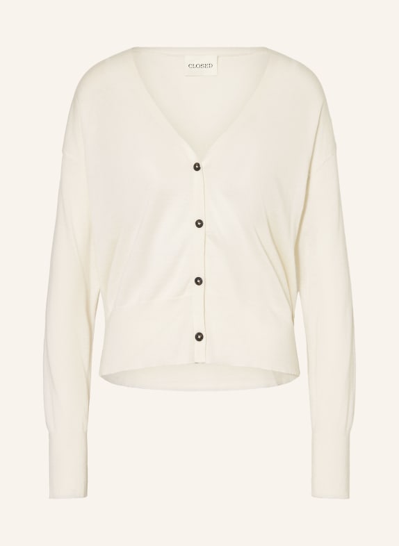 CLOSED Strickjacke mit Seide CREME