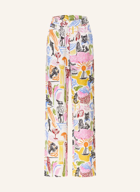 CLOSED Marlenehose WINONA WEISS / ROSA / DUNKELGELB