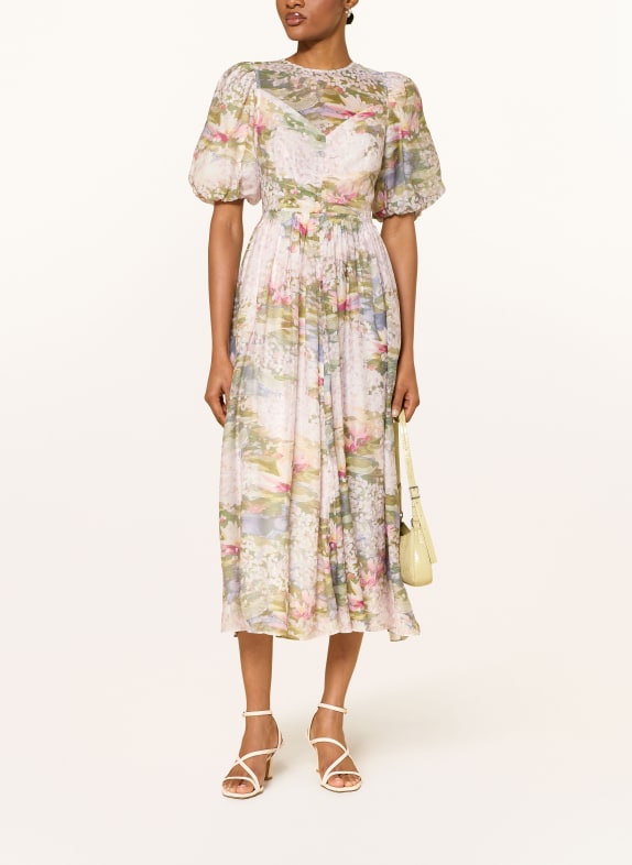 TED BAKER Sukienka JONORA RÓŻOWY / JASNOFIOLETOWY / JASNOZIELONY
