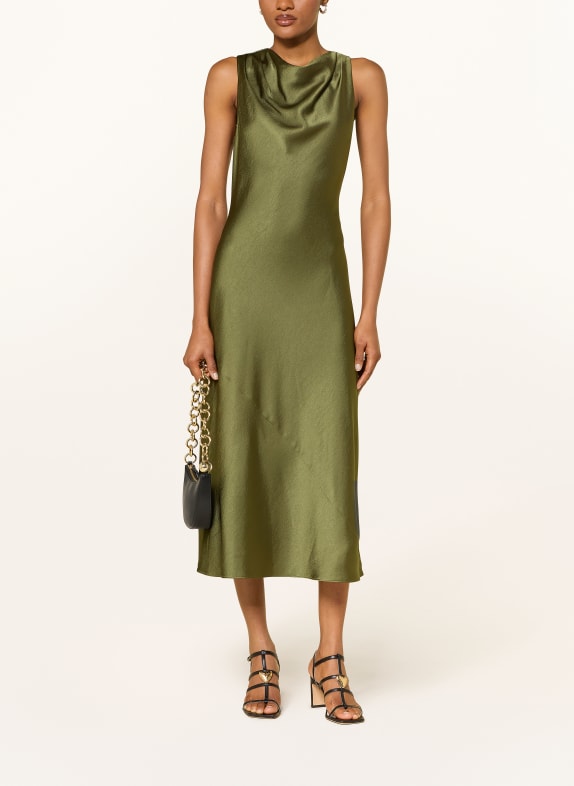 TED BAKER Satinkleid LIIMAA DUNKELGRÜN