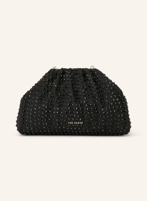 TED BAKER HILARIE shoulder bag with gemstones BLACK