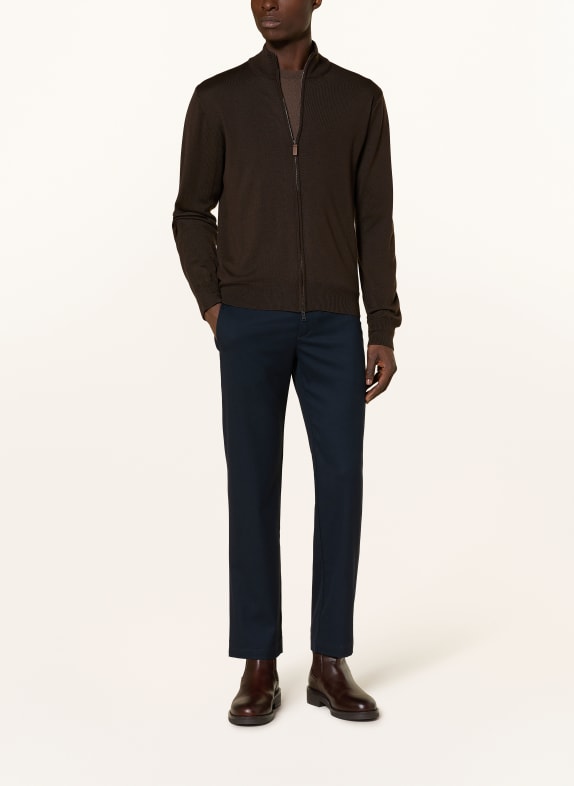 ETON Vest van merinowol MARRON FONCÉ