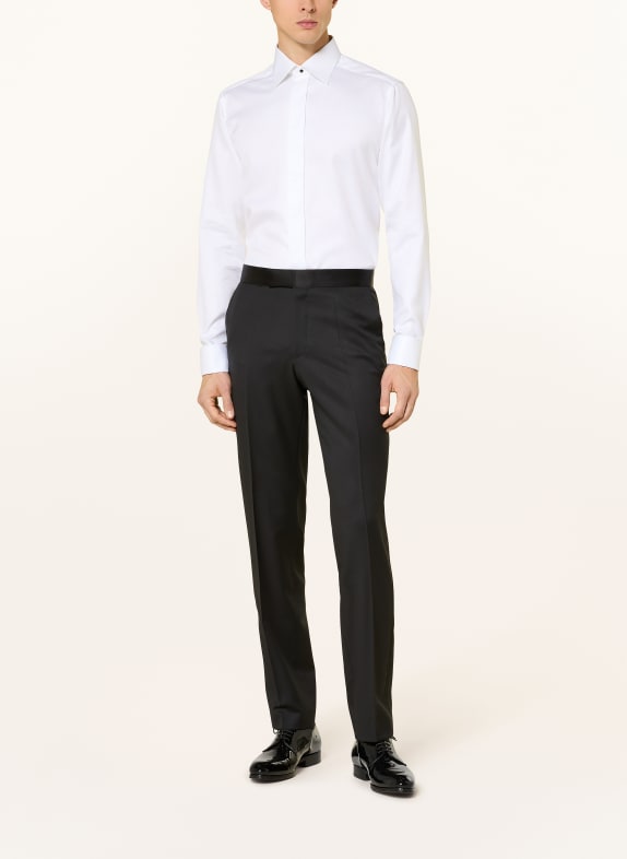 ETON Slim fit smokinghemd met omgeslagen manchetten WIT