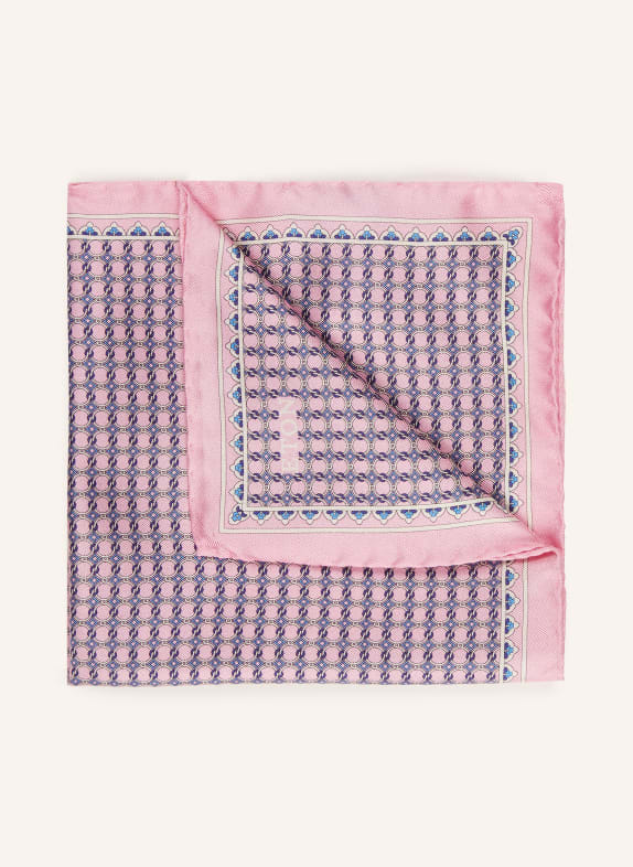 ETON pocket square PINK / BEIGE / DARK GRAY