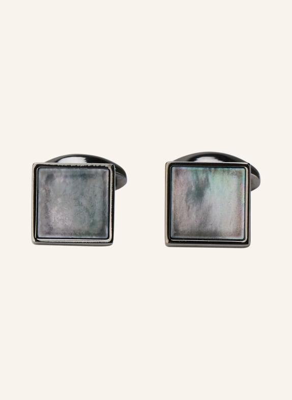 ETON Manžetové knoflíčky s dárkovou krabičkou PLATINOVÁ / TMAVĚ ŠEDÁ