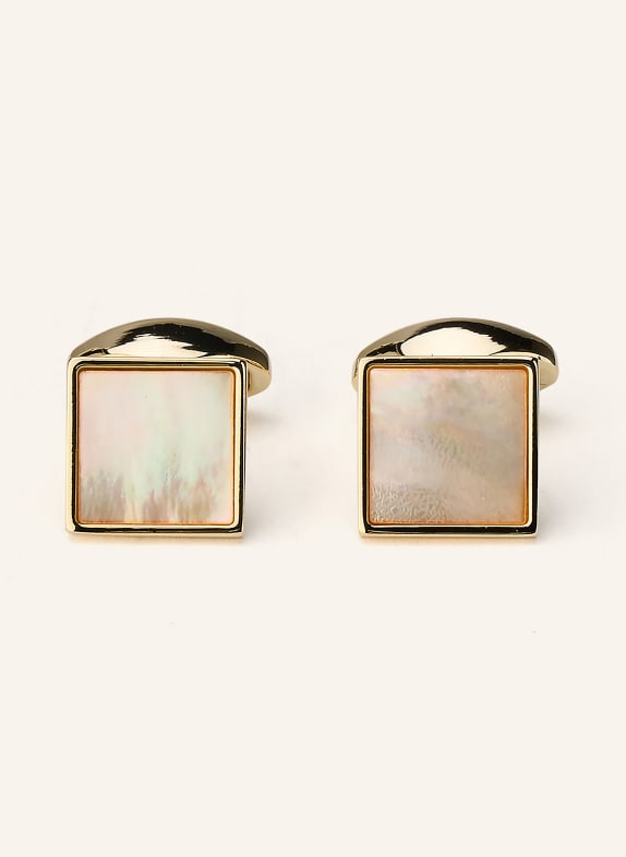 ETON Manžetové knoflíčky s dárkovou krabičkou ZLATÁ / BÉŽOVÁ