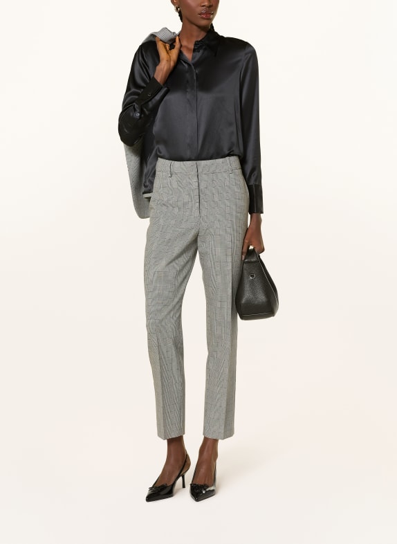 REISS AMEIRA-skjortebluse i silke SORT