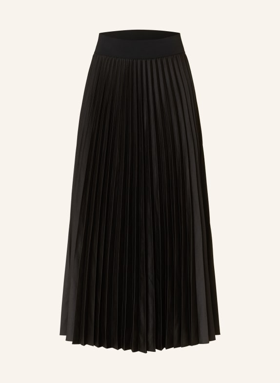 REISS Plisseerock SEREN SCHWARZ