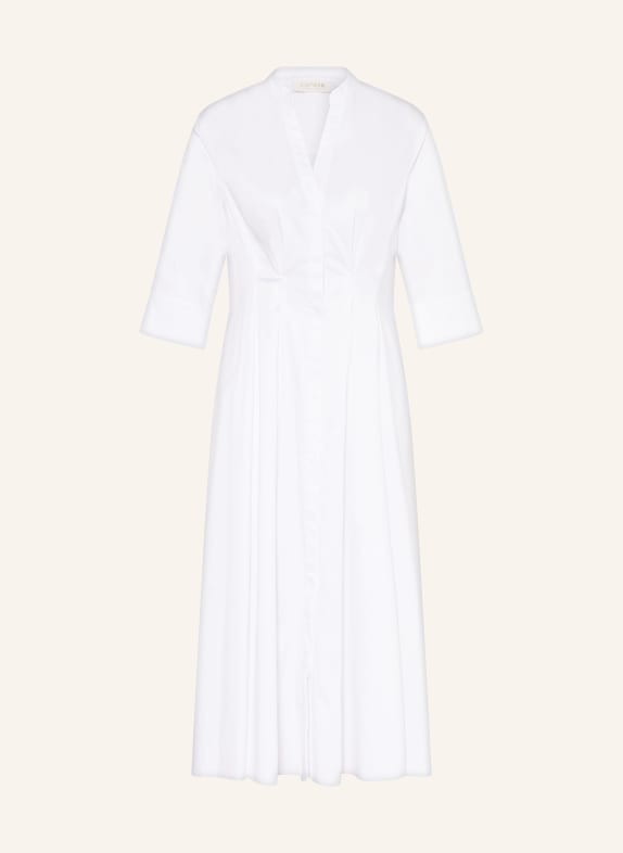 CATNOIR Hemdblusenkleid mit 3/4-Arm WEISS
