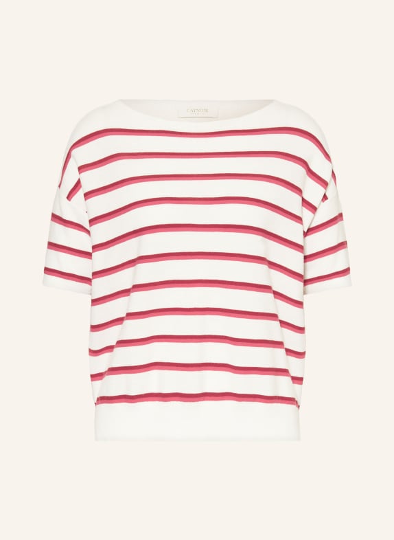 CATNOIR Strickshirt WEISS / PINK / DUNKELROT