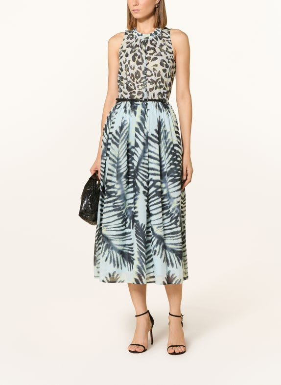 CATNOIR sukienka SZARONIEBIESKI / CZIEMNOSZARY / JASNOZIELONY