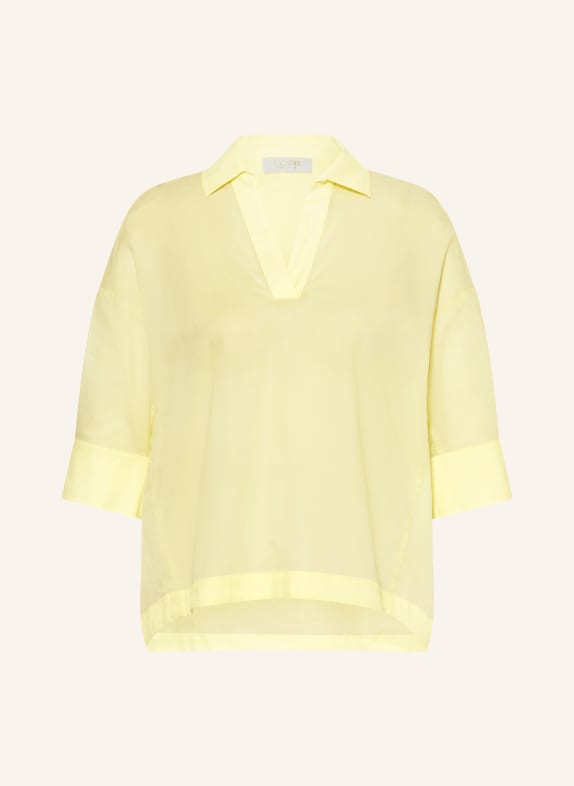CATNOIR Blouse shirt with 3/4 sleeves LIGHT YELLOW