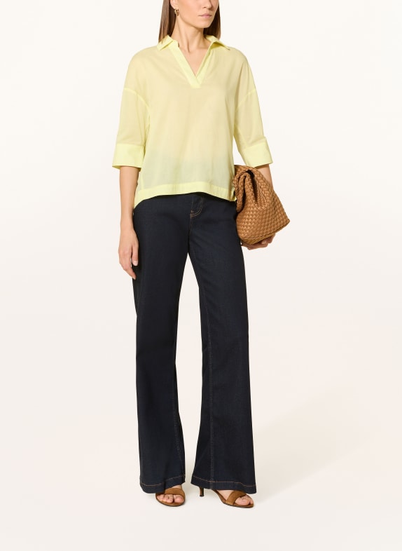 CATNOIR Blouse met 3/4-mouwen LICHTGEEL
