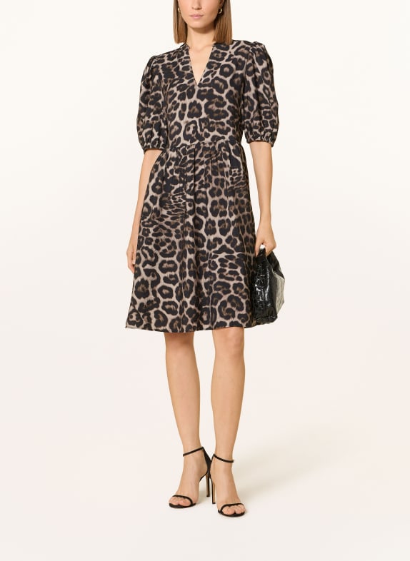 CATNOIR Kleid mit 3/4-Arm BRAUN / DUNKELBRAUN