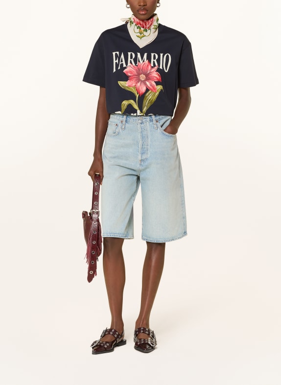 Barbour T-shirt WILD FLOWER OVERSIZED GRAPHIC MØRKEBLÅ