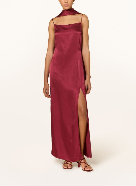 GESTUZ Robe GZSIRWA avec nœud amovible ROUGE FONCÉ