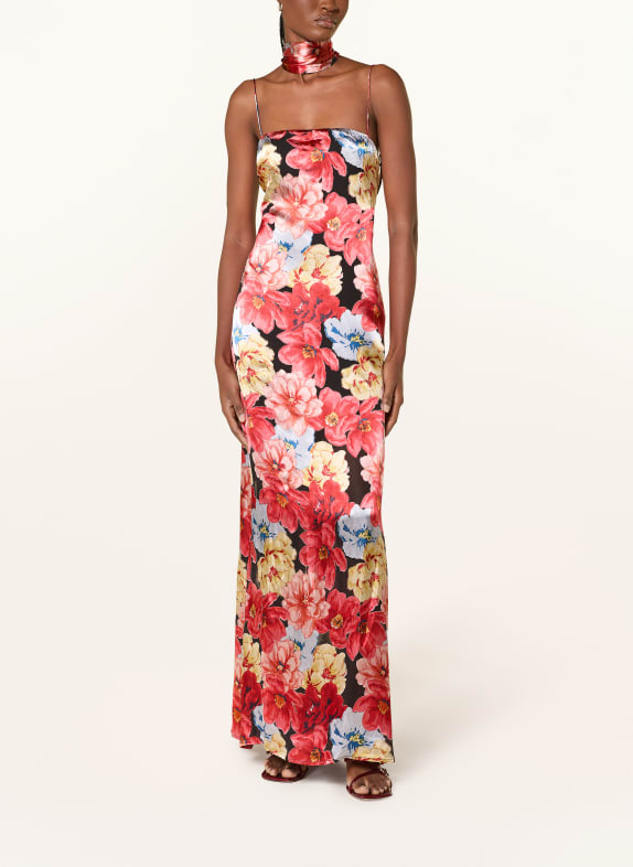 GESTUZ Robe GZSIGRIDA avec col amovible ROUGE / BLEU CLAIR / NOIR