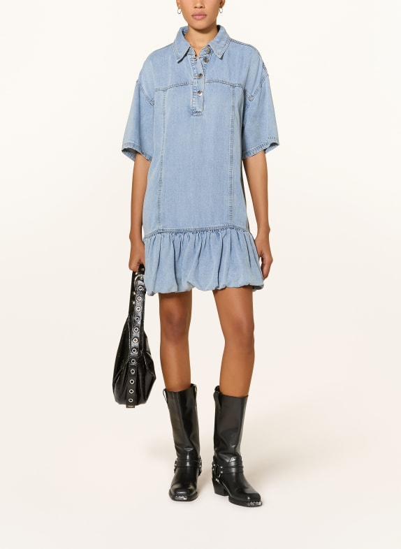 GESTUZ Jeanskleid GZSEA mit 3/4-Arm HELLBLAU