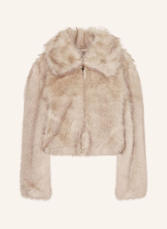 The Frankie Shop Kunstfell-Jacke HOPE CREME