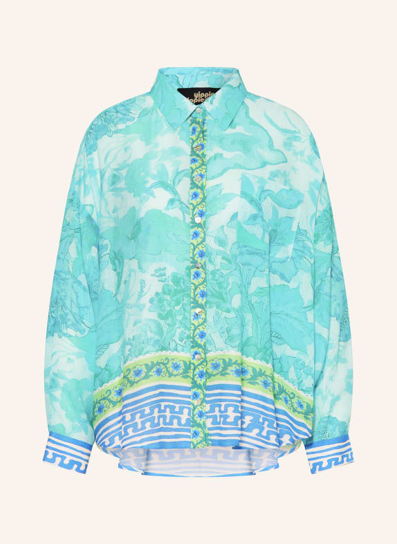 yippie hippie Hemdbluse TÜRKIS / BLAU