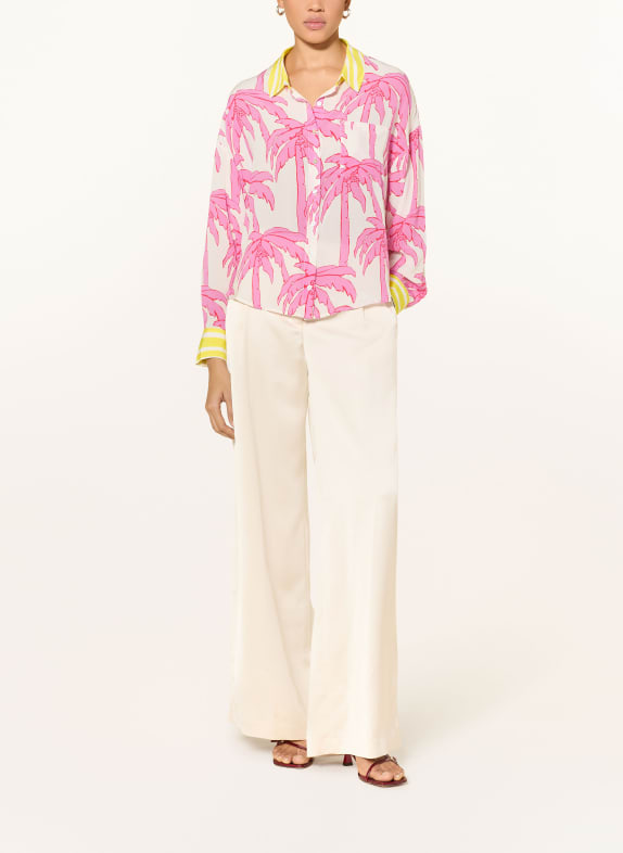 yippie hippie overhemdblouse WIT / ROZE / GEEL