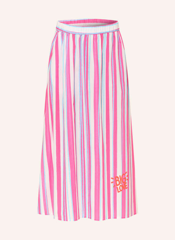 yippie hippie Sukně RŮŽOVÁ / TYRKYSOVÁ / BÍLÁ