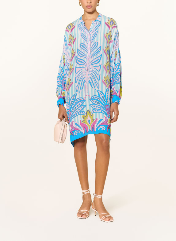 yippie hippie šaty TMAVĚ MODRÁ / RŮŽOVÁ / MODRÁ