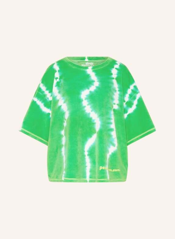 yippie hippie Nickishirt GRÜN / WEISS