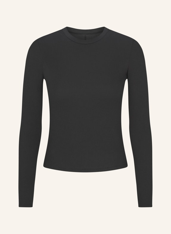 SKIMS Koszulka lounge COTTON RIB SOOT