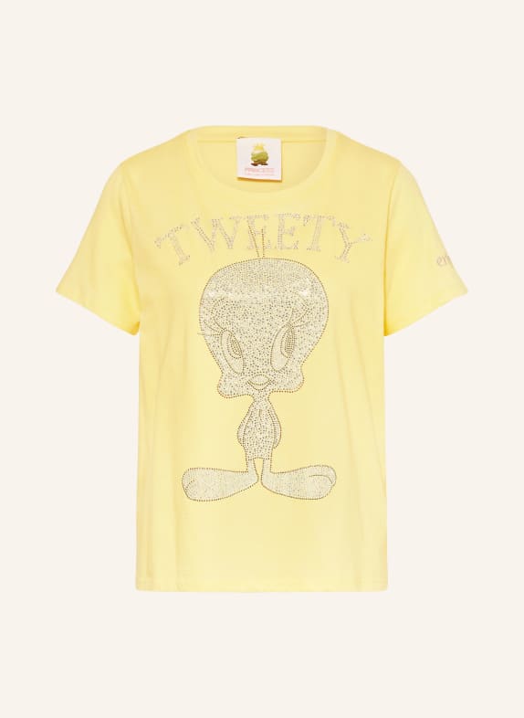 Princess GOES HOLLYWOOD T-shirt avec pierres précieuses JAUNE / ARGENT