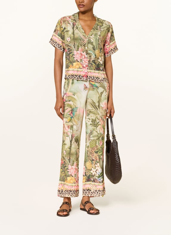 Princess GOES HOLLYWOOD blouse GROEN / ROSÉ / GEEL