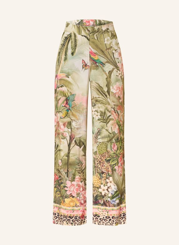 Princess GOES HOLLYWOOD Marlenehose HELLGRÜN / ROSÉ / DUNKELGRÜN