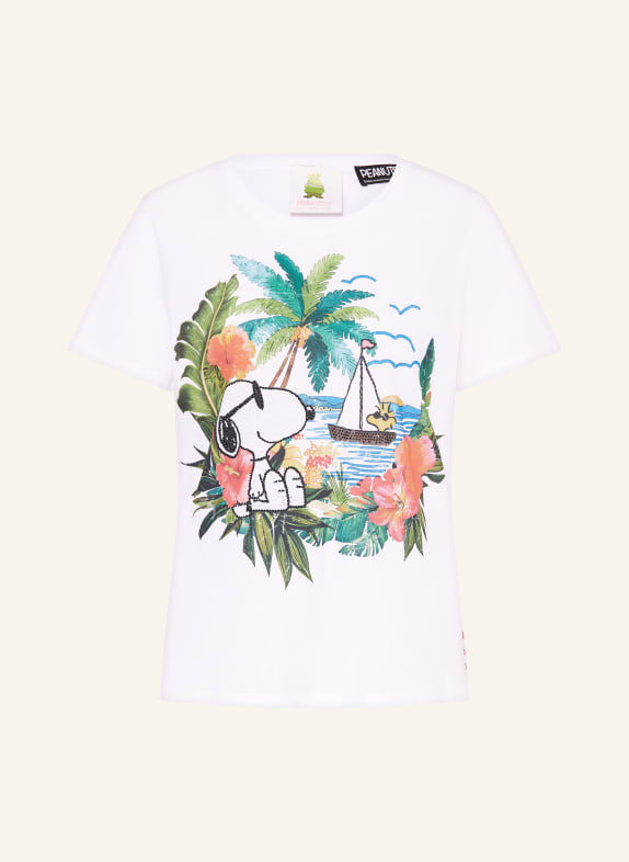 Princess GOES HOLLYWOOD T-Shirt mit Schmucksteinen WEISS / ROT / GRÜN