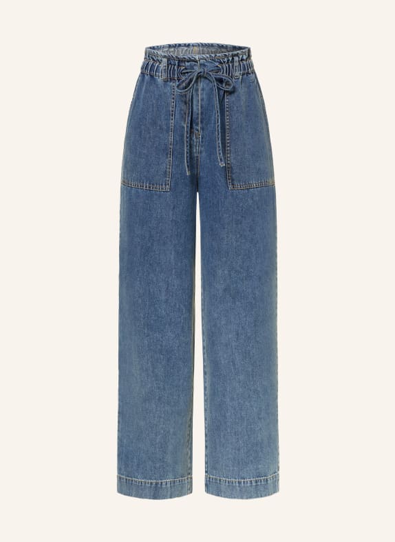 Princess GOES HOLLYWOOD Džíny s papírovým sáčkem MODRÁ