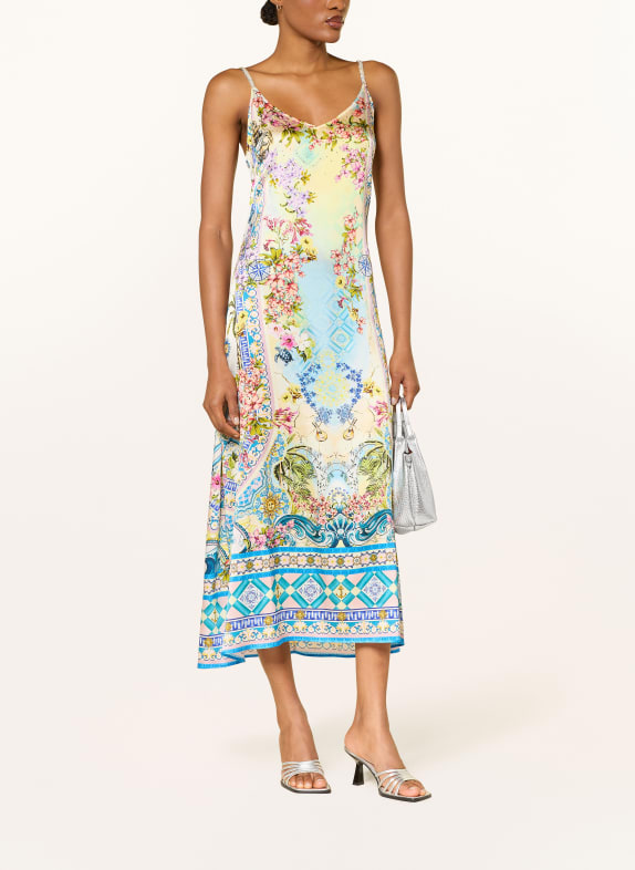 Princess GOES HOLLYWOOD hedvábné šaty MODRÁ / RŮŽOVÁ / ZELENÁ